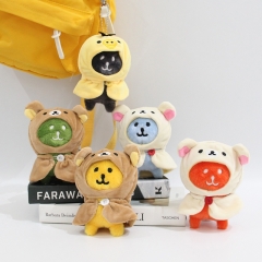5 Styles 13*9*6CM Joke Bear Cartoon Anime Plush Toy Pendent