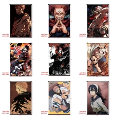 28 Styles 60*90cm Jujutsu Kaisen Cartoon Wallscrolls Waterproof Anime Wallscrolls