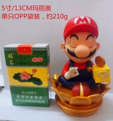 13cm Super Mario Bro Cartoon Anime PVC Figures（opp bag package ）