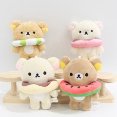 4 Styles 13*9*5CM Rilakkuma Cartoon Anime Plush Toy Pendant