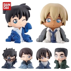 6pcs/set Detective Conan Cartoon Anime PVC Figure