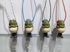 4pcs/set The New Color Chapter of The Tree Frogs Travel Safe Return Cartoon Anime PVC Figures