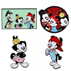 2 Styles Mickey Minnie Mouse Cartoon Pin Anime Alloy Brooch
