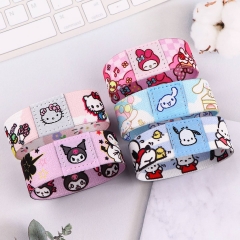 4 Styles Sanrio Hello Kitty Kuromi Cartoon Anime Stretch Bracelets Bangles