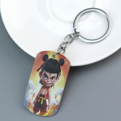 Ne Zha Cartoon Anime Alloy Keychain