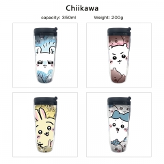 5 Styles 350ML Chiikawa Cartoon Pattern Mug Anime Plastic Water Cup