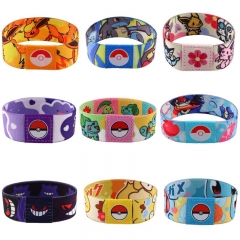 9 Styles Pokemon Cartoon Anime Stretch Bracelets Bangles