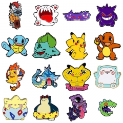 10 Styles Pokemon Cartoon Pin Anime Alloy Brooch