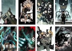 8PCS/SET 42*29CM Kaiju No. 8 Cartoon Paper Anime Poster