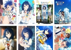 8PCS/SET 42*29CM Makeine: Too Many Losing Heroines! Anime Poster