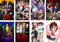 8PCS/SET 42*29CM DANDADAN Cartoon Decoration Anime Paper Poster