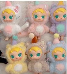 6 Styles POP MART Labubu Cartoon Anime Plush Toy Doll（Randomly one）