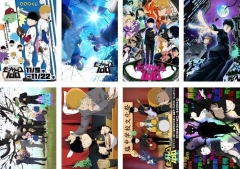 8PCS/SET 42*29CM Mob Psycho 100 Cartoon Decoration Anime Paper Poster