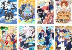 8PCS/SET 42*29CM Axis Powers Hetalia Cartoon Decoration Anime Paper Poster