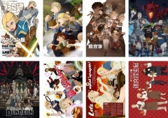 8PCS/SET 42*29CM Delicious in Dungeon Cartoon Decoration Anime Paper Poster