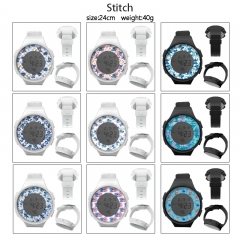 (with Light) 10 Styles Lilo & Stitch Cartoon Clock Anime Watch