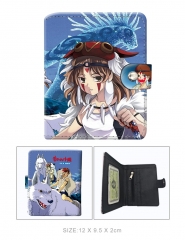 Princess Mononoke/Mononoke Hime Cartoon Color Printing Coin Purse Anime Short Wallet