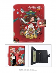 Spirited Away Cartoon Color Printing Coin Purse Anime Short Wallet