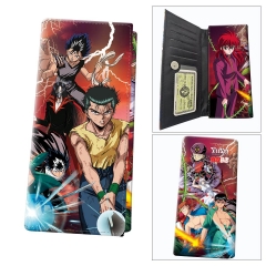 Yu Yu Hakusho Cartoon Color Printing Coin Purse Anime Long Wallet