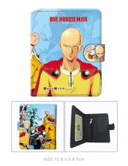 One Punch Man Cartoon Color Printing Coin Purse Anime Short Wallet