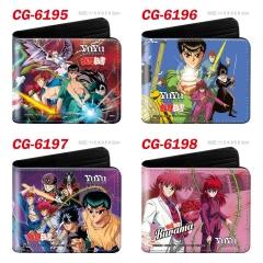 5 Styles Yu Yu Hakusho Cartoon Color Printing Coin Purse Anime Short Wallet