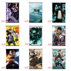 11 Styles 60*90cm My Hero Academia Cartoon Wallscrolls Waterproof Anime Wallscrolls