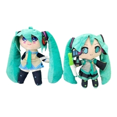 2pcs/set 24CM Hatsune Miku Cartoon Anime Plush Toy Doll