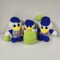 3pcs/set 12CM Donald Duck Cartoon Anime Plush Toy Pendant
