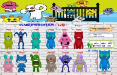 9CM萌牙怪兽公仔系列(12款)