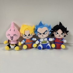 4pcs/set 12CM Dragon Ball Z Cartoon Anime Plush Toy Pendant
