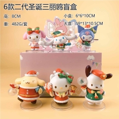 6款二代圣诞三丽鸥盲盒