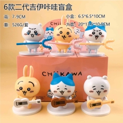 6PCS/SET Mystery 7-9cm Chiikawa Cartoon Blind Box Anime PVC Figure Toy