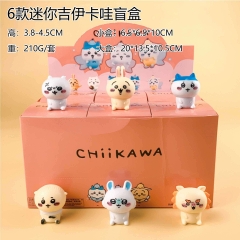 6PCS/SET 3.8-4.5cm Chiikawa Cartoon Mystery Blind Box Anime PVC Figure Toy