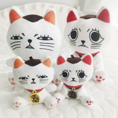 跨境新款dandadan动漫周边猫咪公仔节日礼物可爱招财猫毛绒玩具