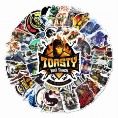 50pcs Mortal Kombat Cartoon Anime Waterproof Sticker