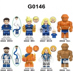外贸专供袋装神奇四侠积木人仔玩具跨境热销新品G0146