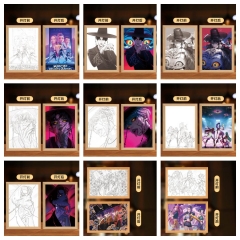 插电款 Kpop猎魔女团灯光画二次元装饰画sajaboys氛围灯卧室创意diy摆件