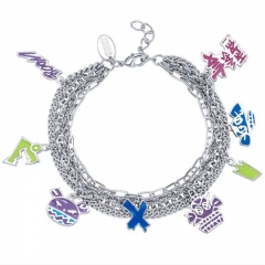 League of Legends Cartoon Anime Alloy Bracelets