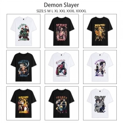 10 Styles Demon Slayer: Kimetsu no Yaiba Cartoon Anime Short Sleeve T-shirt