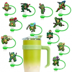 25 Styles Teenage Mutant Ninja Turtles Cartoon Anime Straw Tips Cover Dust Proof Plugs
