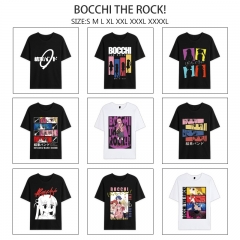 10 Styles Bocchi the Rock! Cartoon Anime Short Sleeve T-shirt
