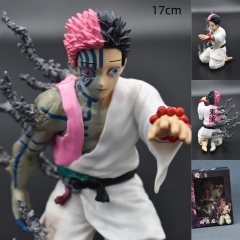 17CM GK Demon Slayer: Kimetsu no Yaiba Akaza Anime PVC Figure Toy