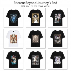 9 Styles Frieren: Beyond Journey's End Cartoon Anime Short Sleeve T-shirt