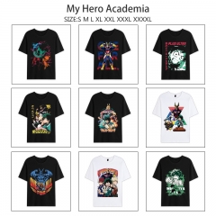 11 Styles My Hero Academia Cartoon Anime Short Sleeve T-shirt
