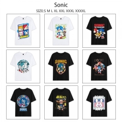 16 Styles Sonic the Hedgehog Cartoon Anime Short Sleeve T-shirt