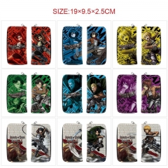 10 Styles Attack on Titan/Shingeki No Kyojin Cartoon PU Purse Anime Long Wallet