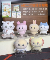 6pcs/set Chiikawa Cartoon Anime PVC Figure