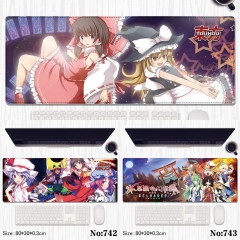 80*30*0.3cm 3 Styles Touhou Project Cartoon Anime Mouse Pad