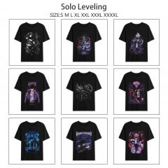 13 Styles Solo Leveling Cartoon Anime Short Sleeve T-shirt