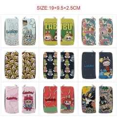 9 Styles POP MART Labubu Cartoon PU Purse Anime Long Wallet